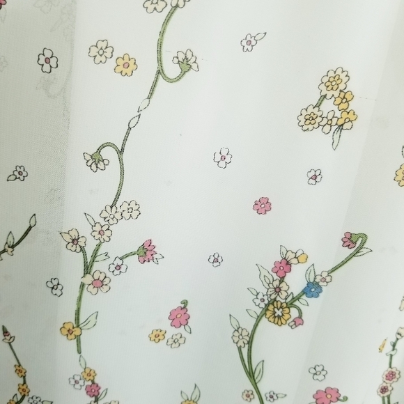 Gorgeous Mon Ami USA Long Floral Dress Medium halter like neck deep v neck maxi - Picture 15 of 16